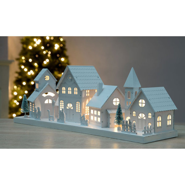 The Seasonal Aisle Scene Illuminated 10 Lighting Christmas Village